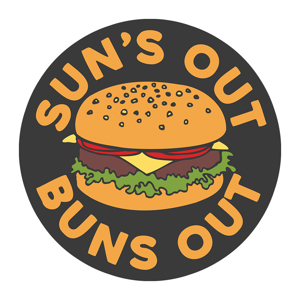 Sun's Out Buns Out Sticker
