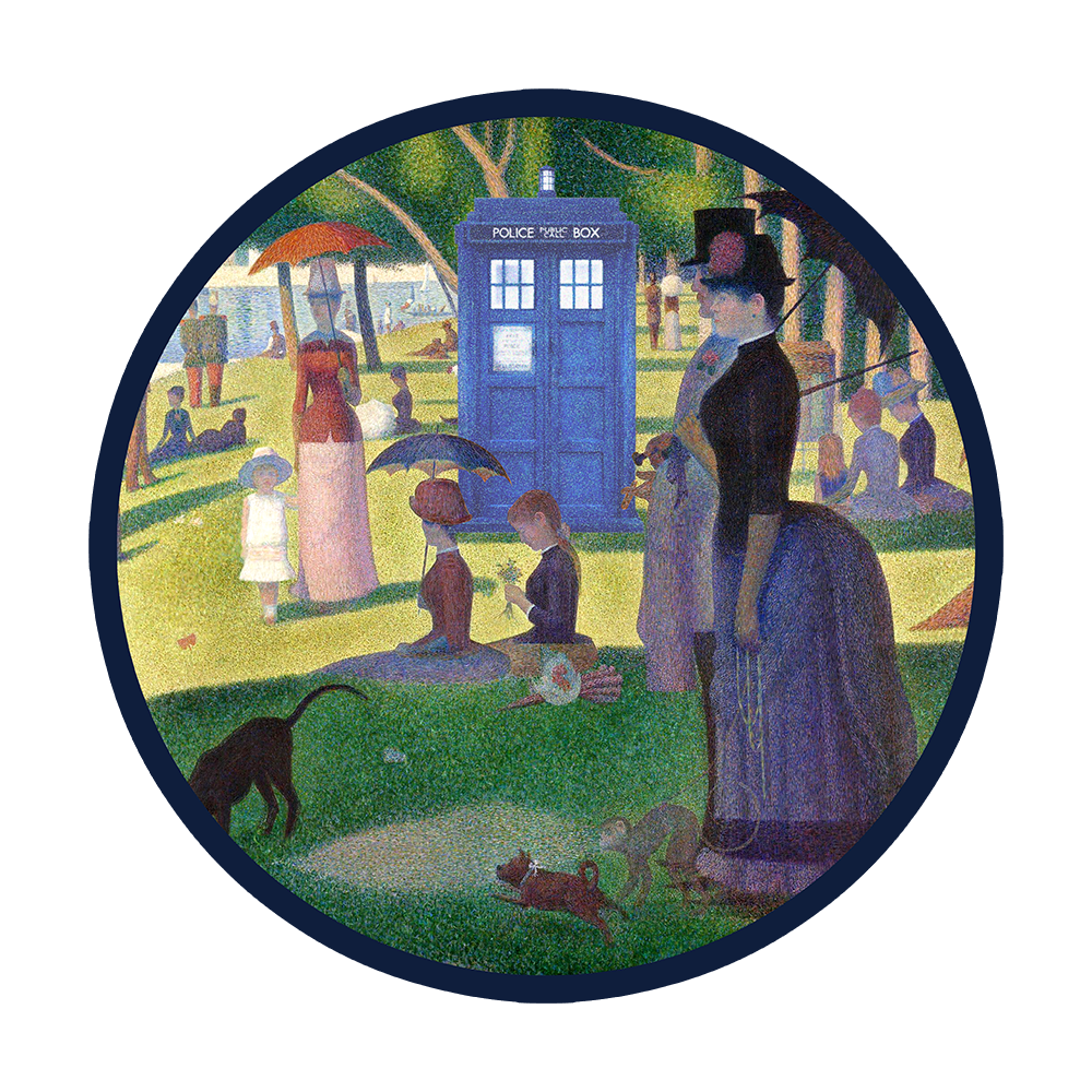 Tardis On La Grande Sticker