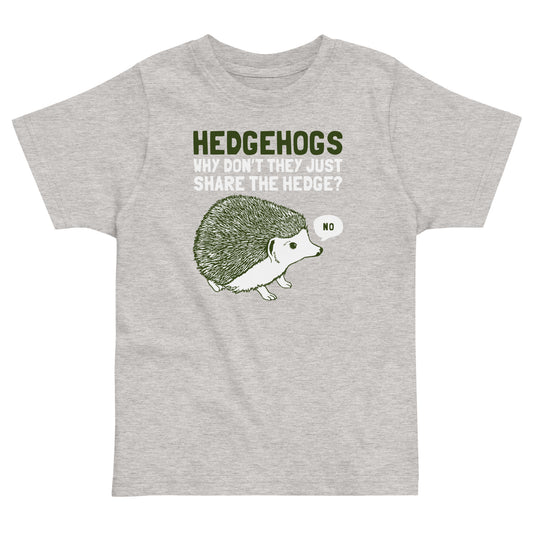 Hedgehogs Can't Share Kid's Toddler Tee