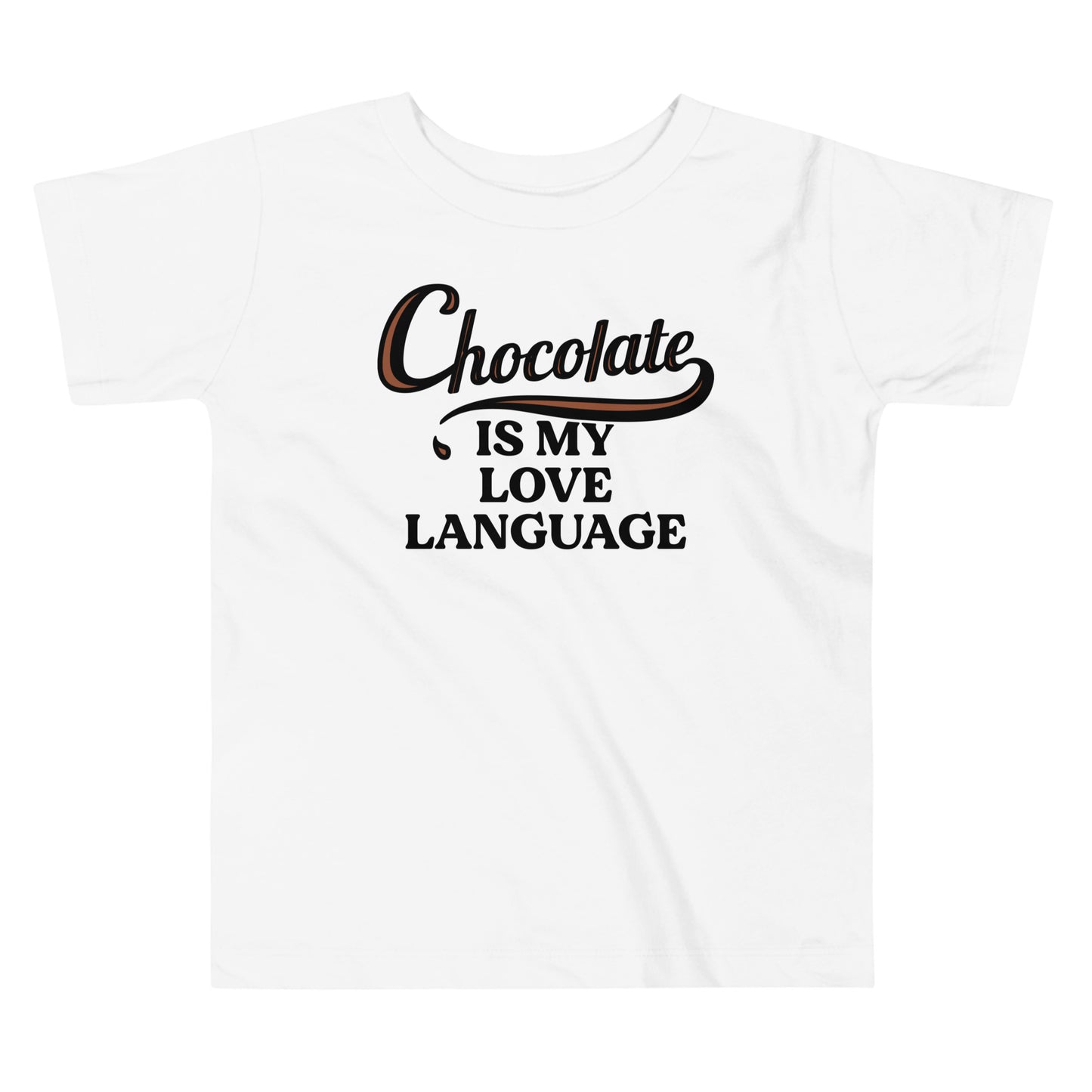 Chocolate Is My Love Language Kid's Toddler Tee