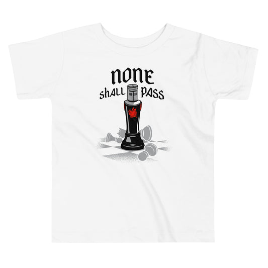 None Shall Pass Black Knight Kid's Toddler Tee