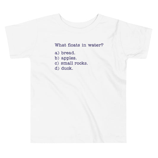 What Floats In Water? Kid's Toddler Tee