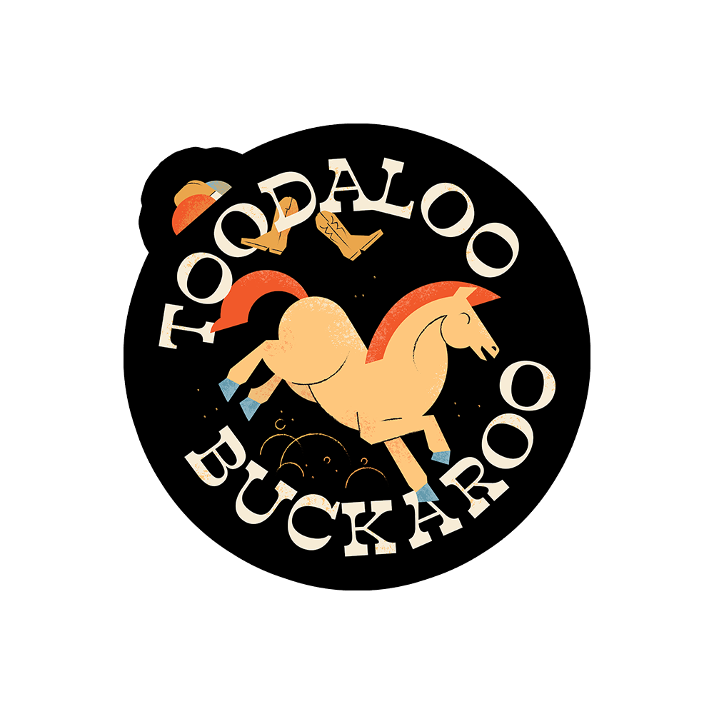 Toodaloo Buckaroo Sticker