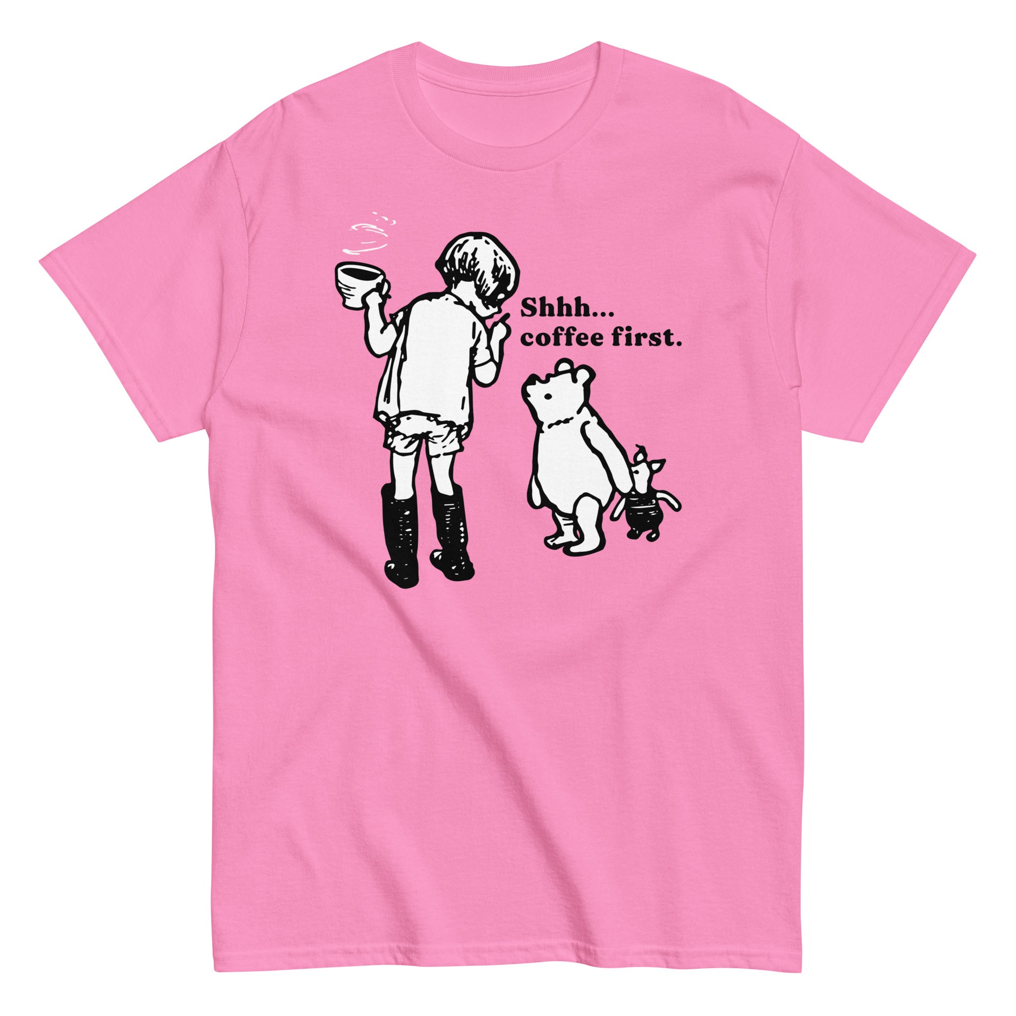 Shhh Coffee First Men's Classic Tee – SnorgTees.com