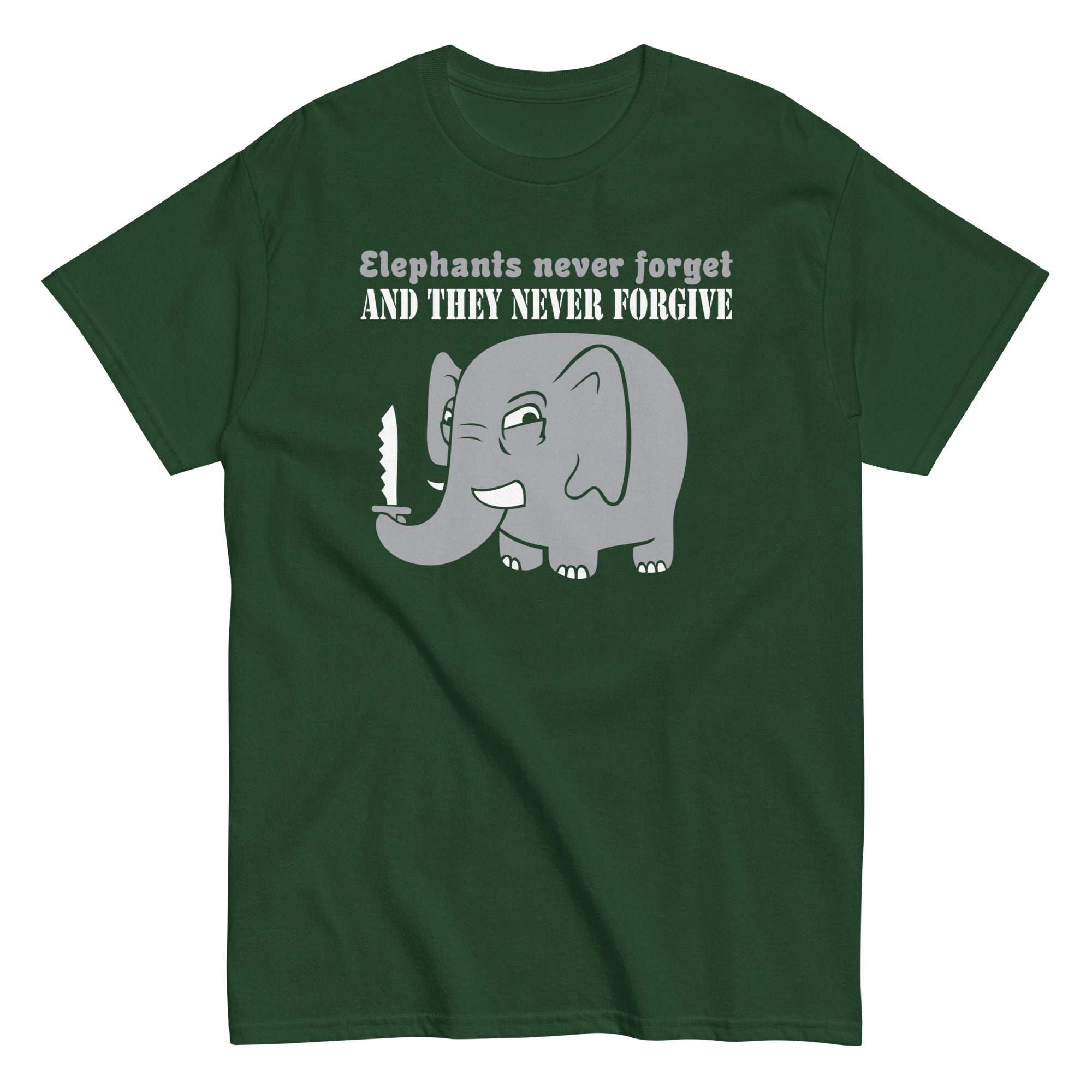Elephants Never Forgive Men's Classic Tee – SnorgTees.com