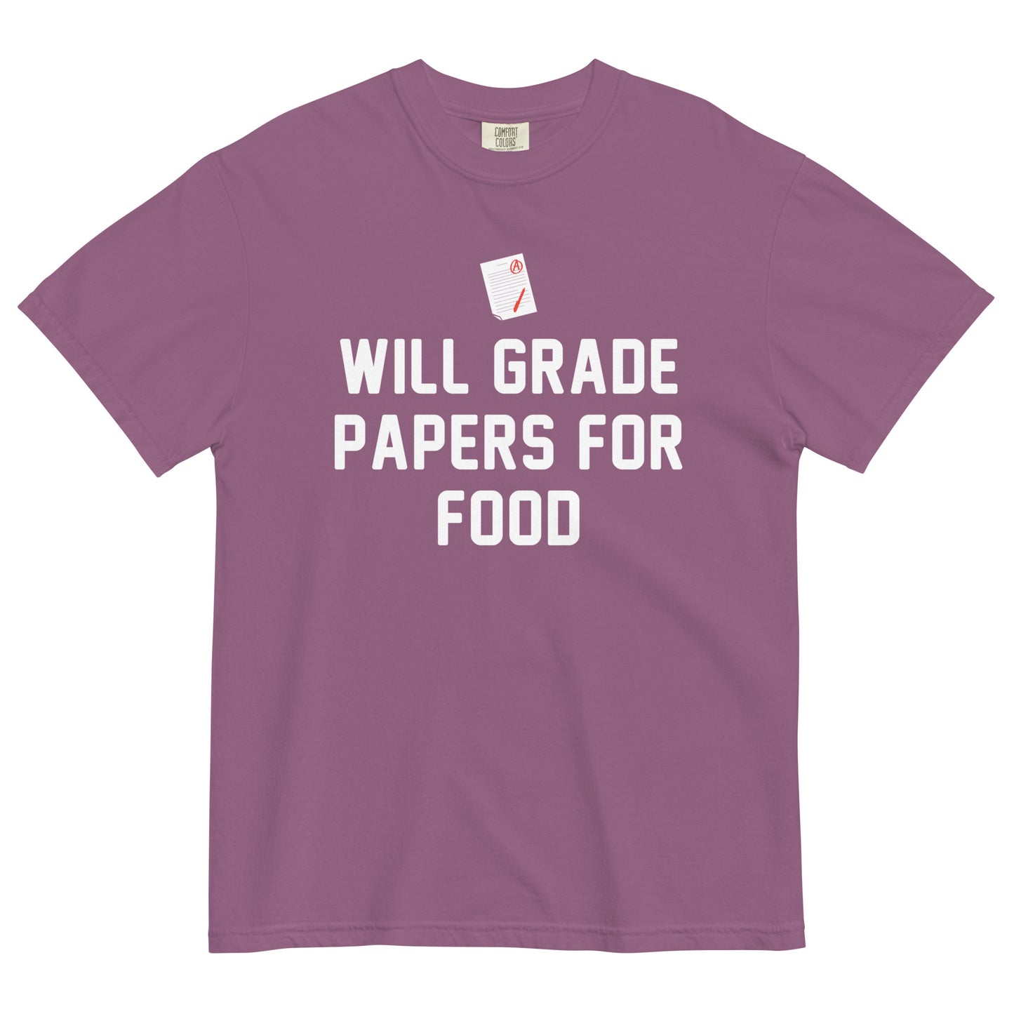 Will Grade Papers For Food Men's Relaxed Fit Tee