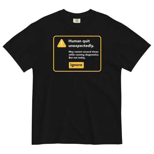 Human Quit Unexpectedly Men's Relaxed Fit Tee