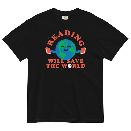 Reading Will Save The World Men's Relaxed Fit Tee