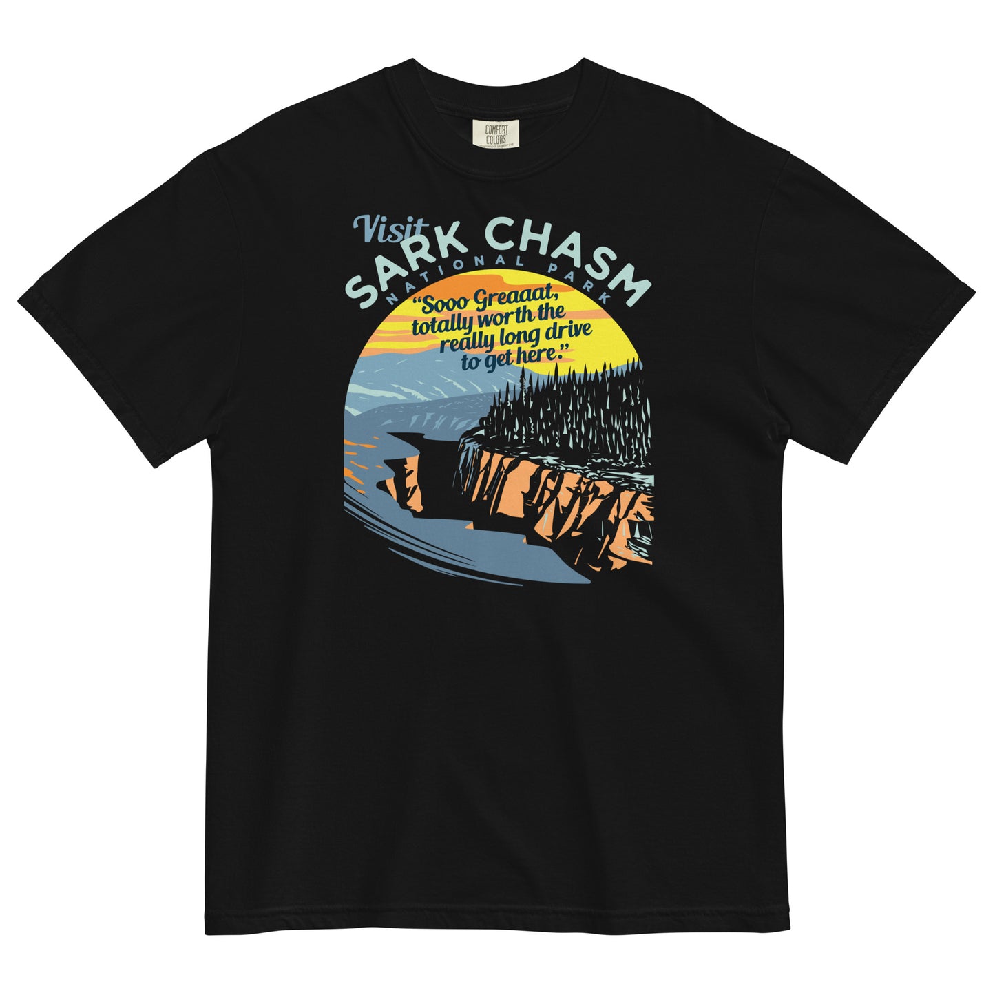 Visit Sark Chasm Men's Relaxed Fit Tee