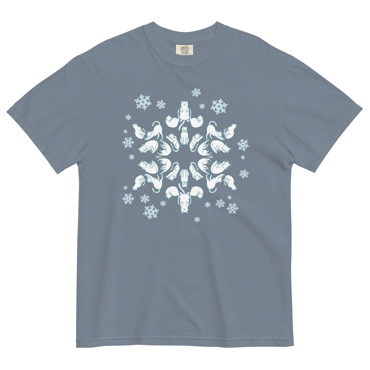 Cat Snowflake Men's Relaxed Fit Tee