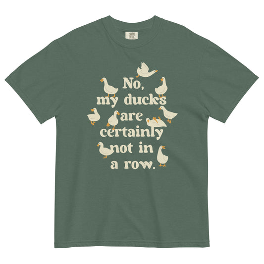 No, My Ducks Are Certainly Not In A Row Men's Relaxed Fit Tee