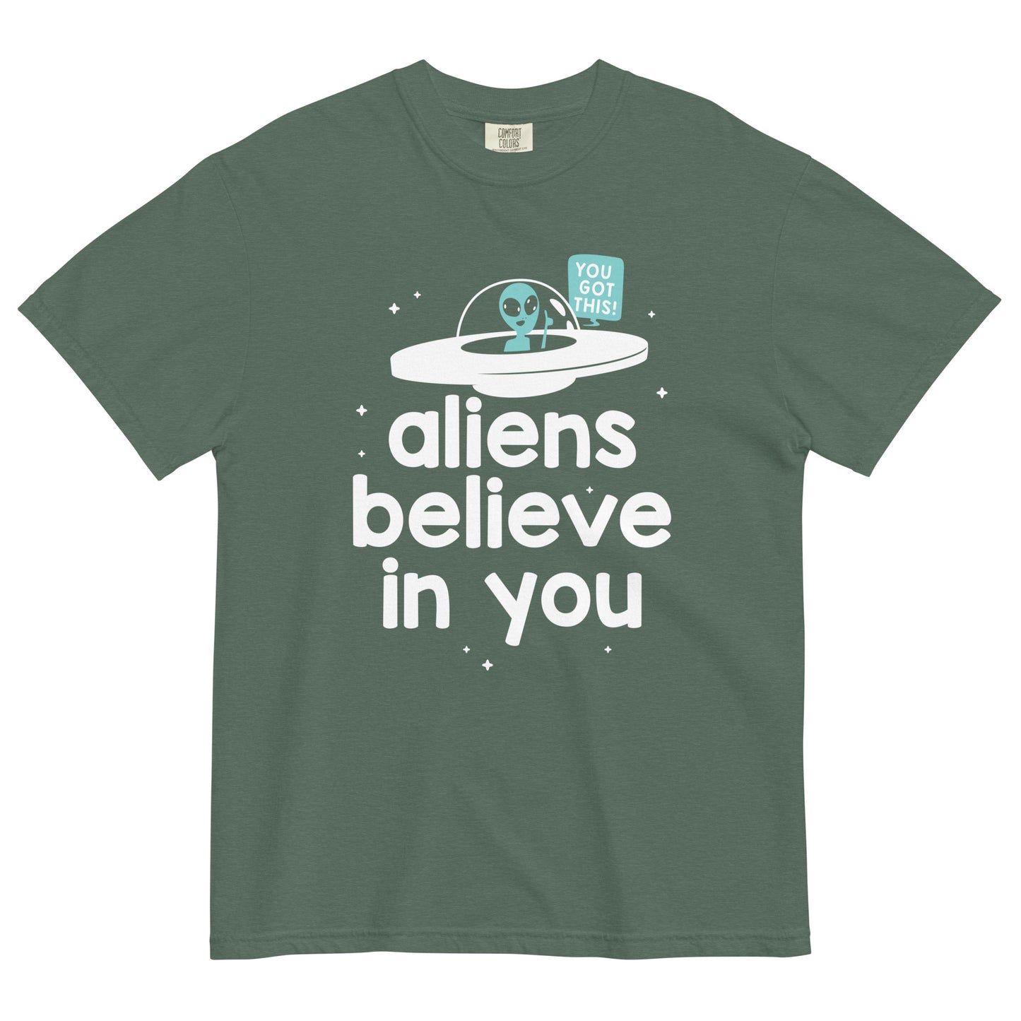 Aliens Believe In You Men's Relaxed Fit Tee
