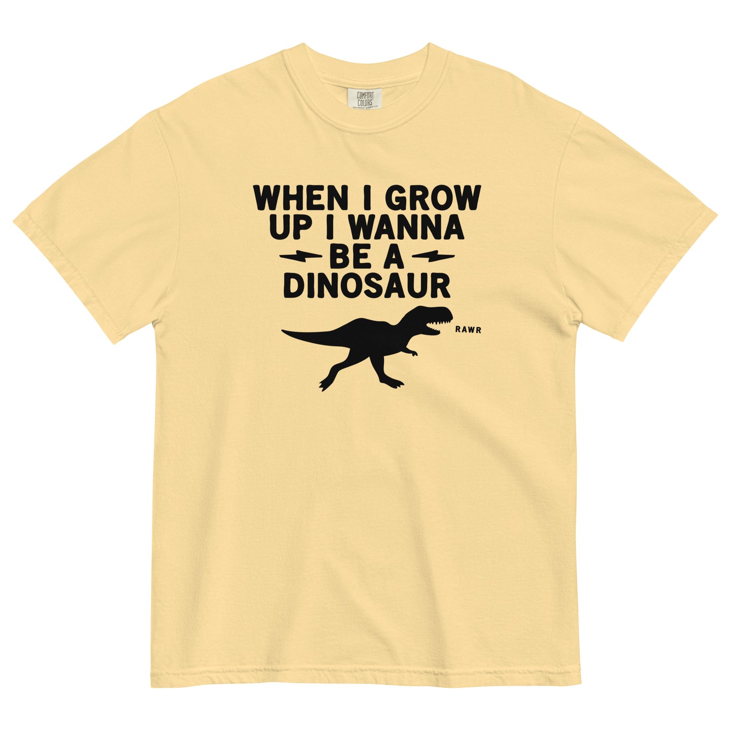 When I Grow Up I Wanna Be A Dinosaur Men's Relaxed Fit Tee