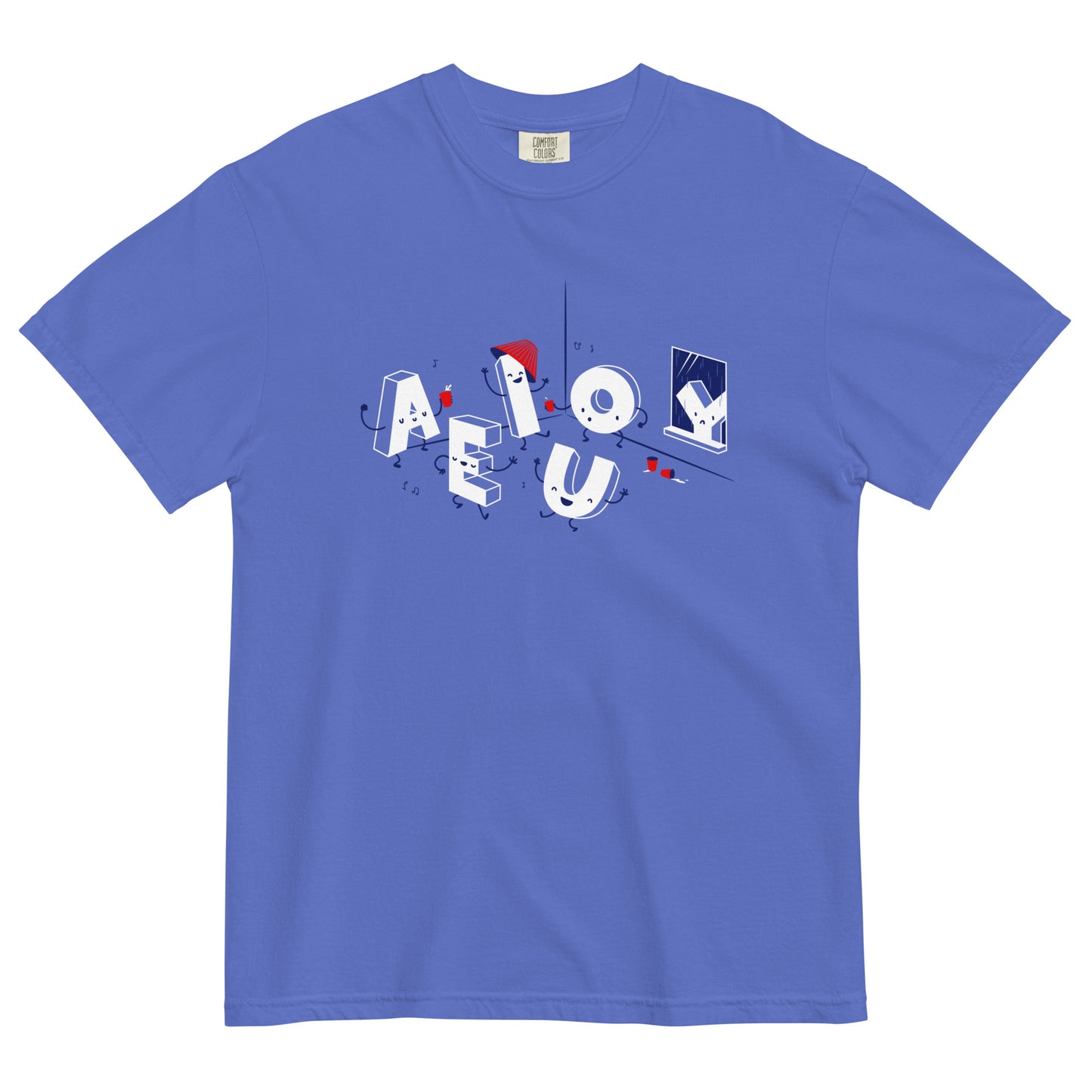 Vowel Party Time Men's Relaxed Fit Tee