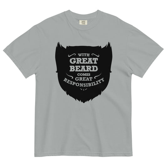 With Great Beard Comes Great Responsibility Men's Relaxed Fit Tee