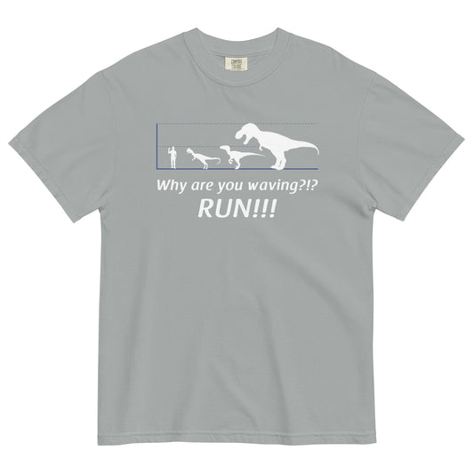 Why Are You Waving? Run! Men's Relaxed Fit Tee