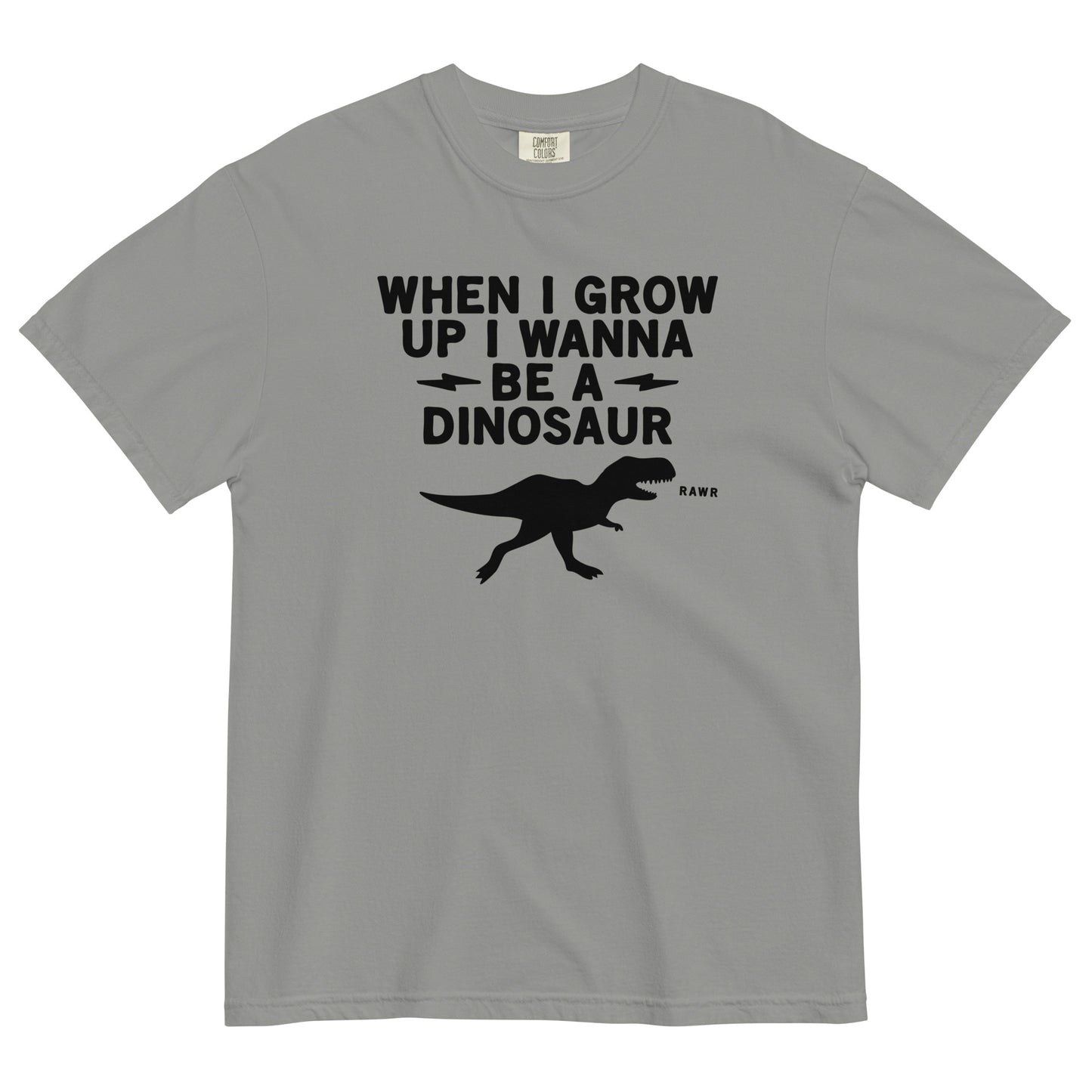 When I Grow Up I Wanna Be A Dinosaur Men's Relaxed Fit Tee