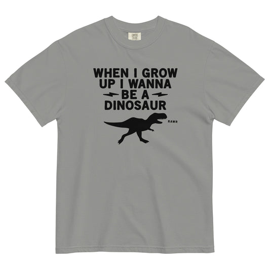 When I Grow Up I Wanna Be A Dinosaur Men's Relaxed Fit Tee