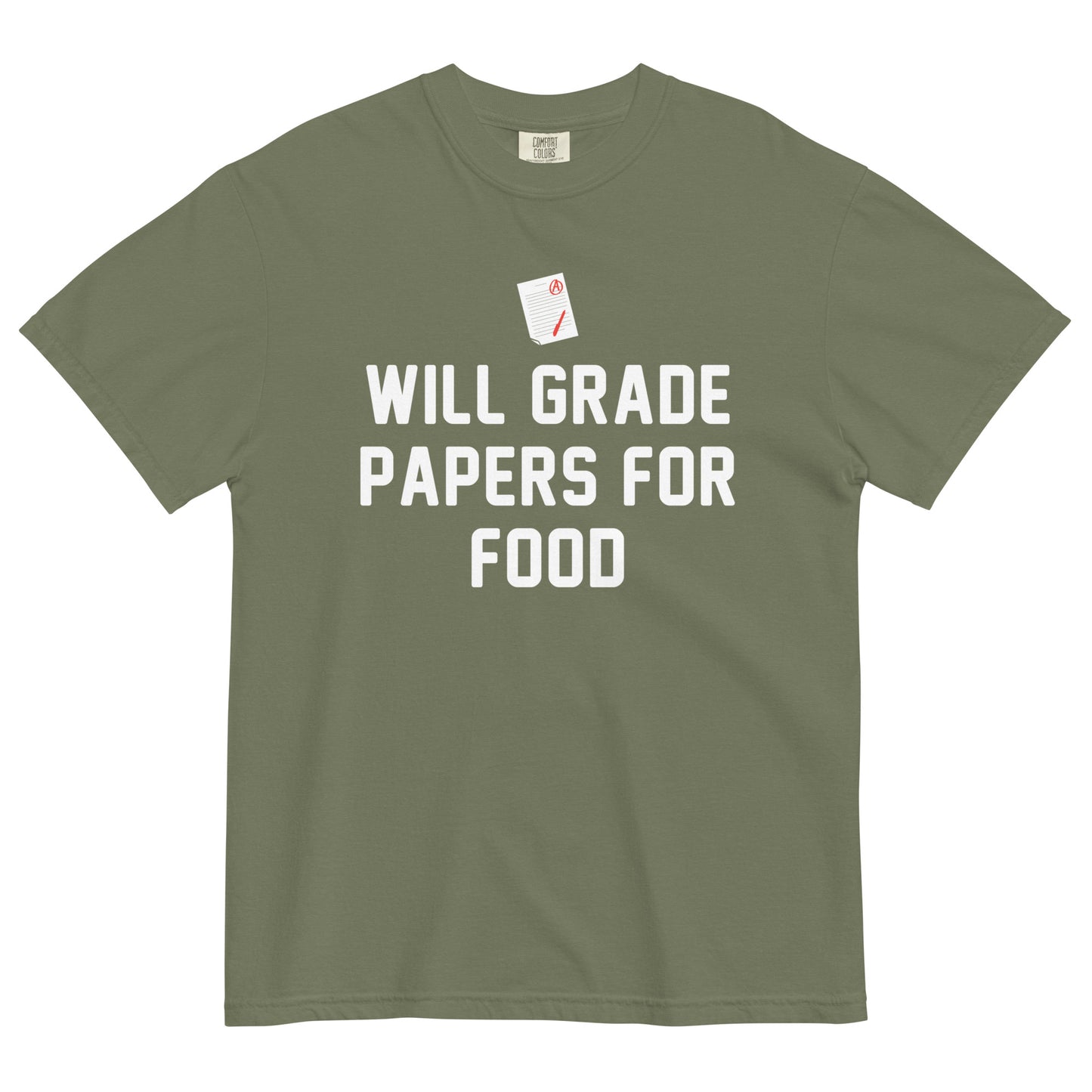 Will Grade Papers For Food Men's Relaxed Fit Tee
