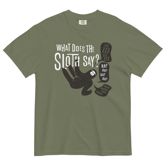 What Does The Sloth Say? Men's Relaxed Fit Tee