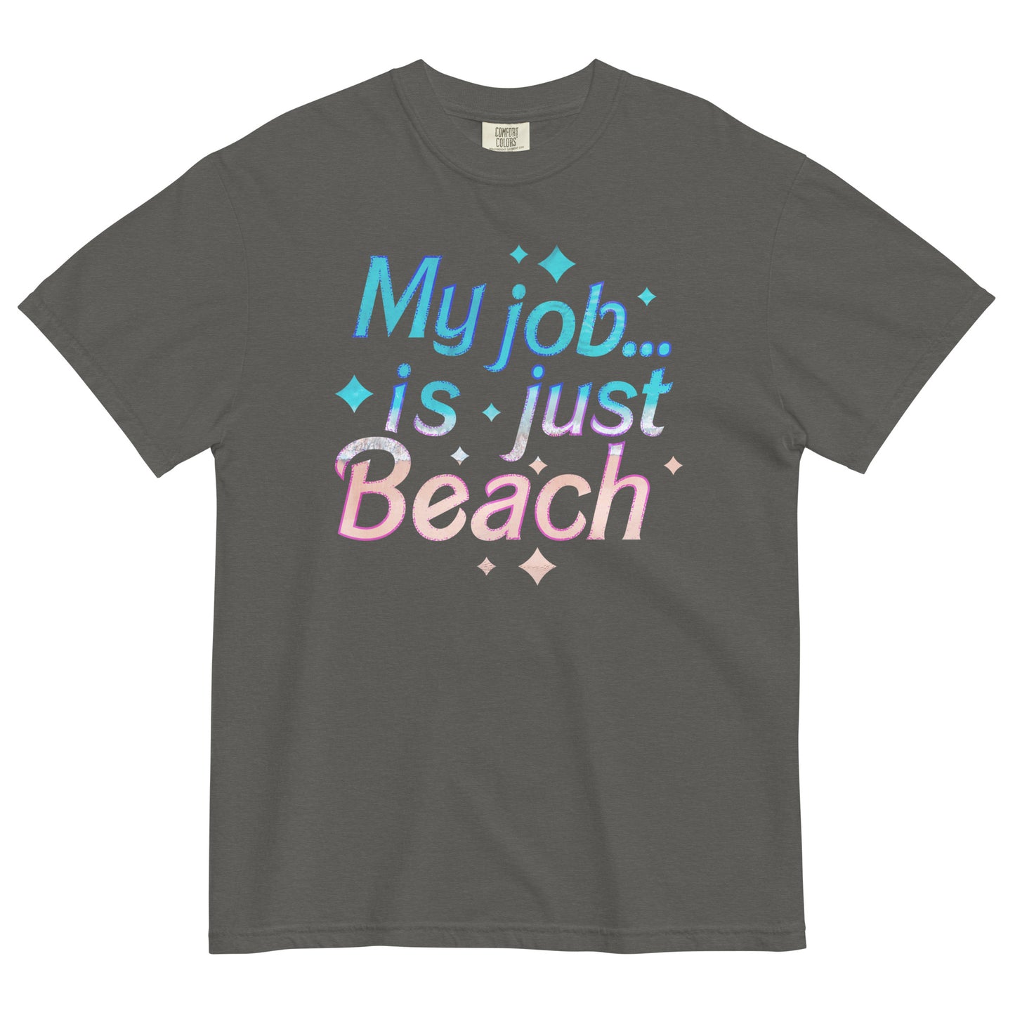 My Job Is Just Beach Men's Relaxed Fit Tee