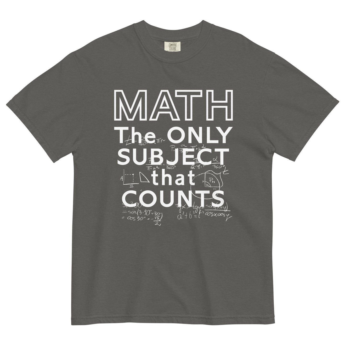 Math The Only Subject That Counts Men's Relaxed Fit Tee