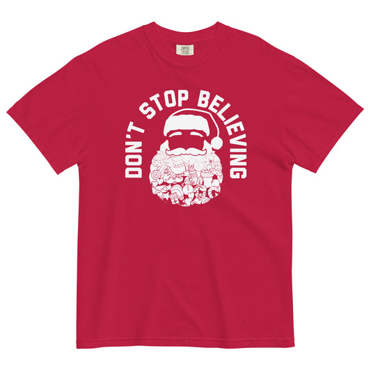 Don't Stop Believing Santa Men's Relaxed Fit Tee