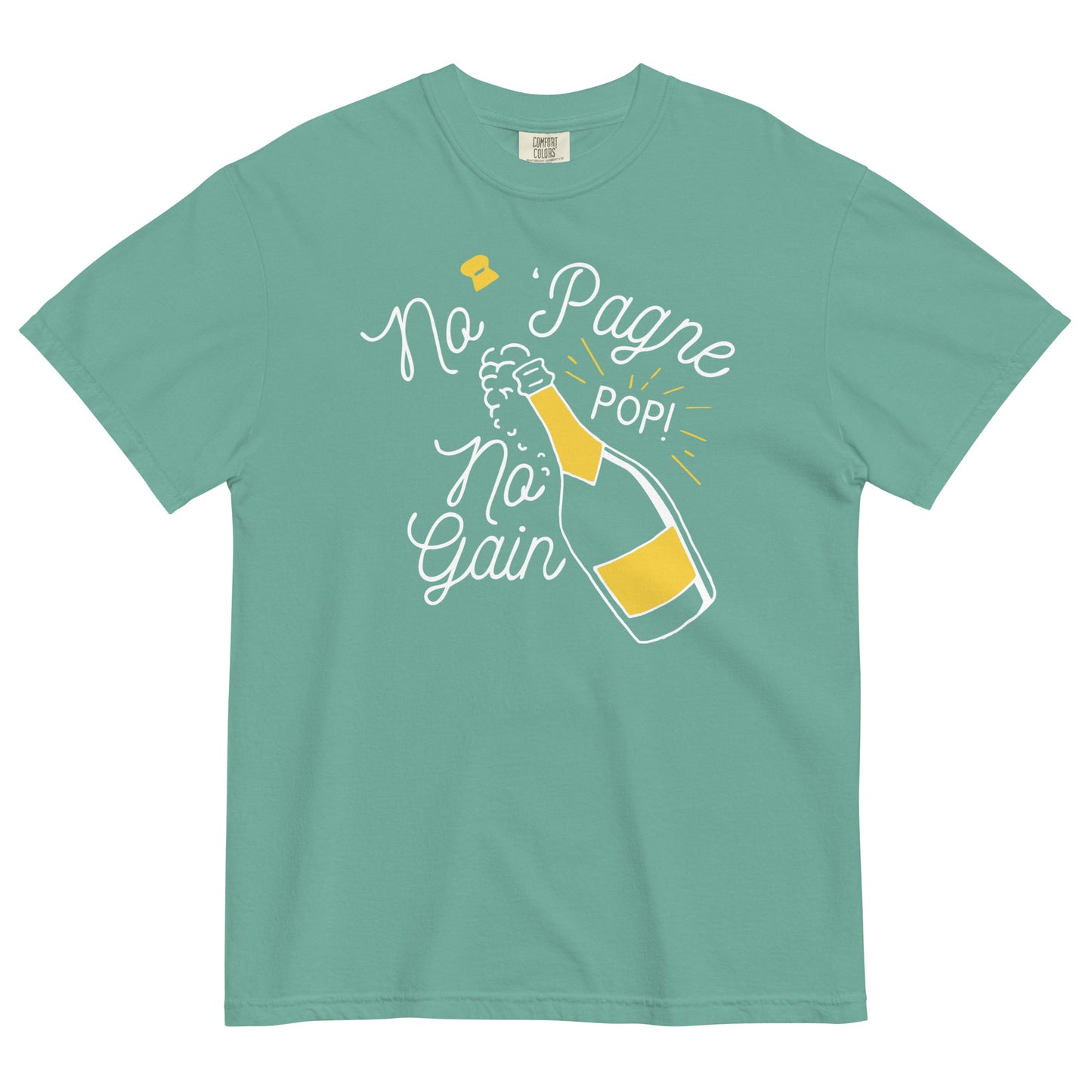 No 'Pagne No Gain Men's Relaxed Fit Tee