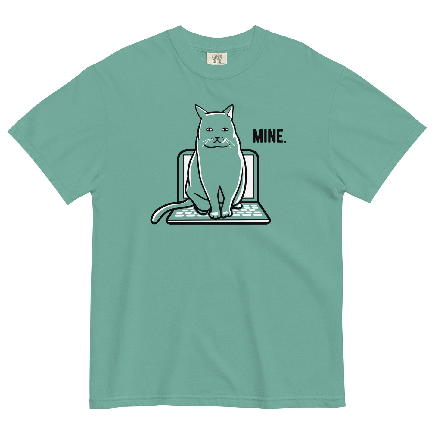 Mine Computer Cat Men's Relaxed Fit Tee