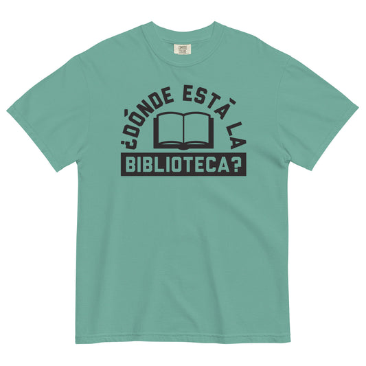 Donde Esta La Biblioteca? Men's Relaxed Fit Tee