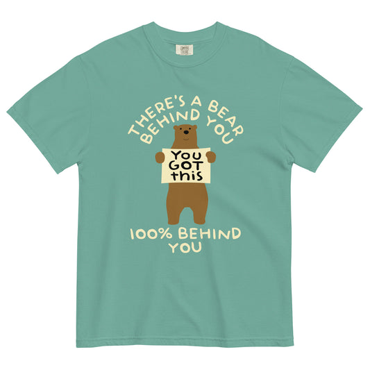 There's A Bear Behind You, 100% Behind You Men's Relaxed Fit Tee