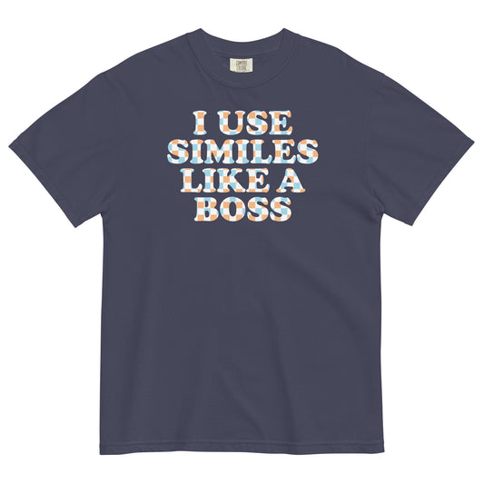 I Use Similes Like A Boss Men's Relaxed Fit Tee