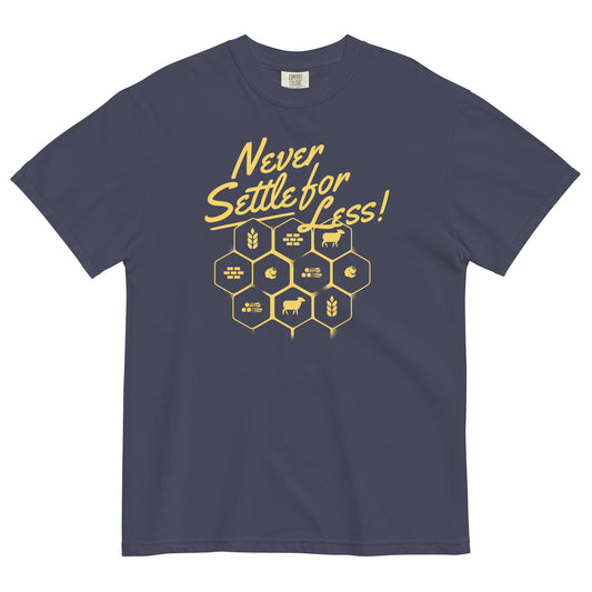 Never Settle For Less Men's Relaxed Fit Tee