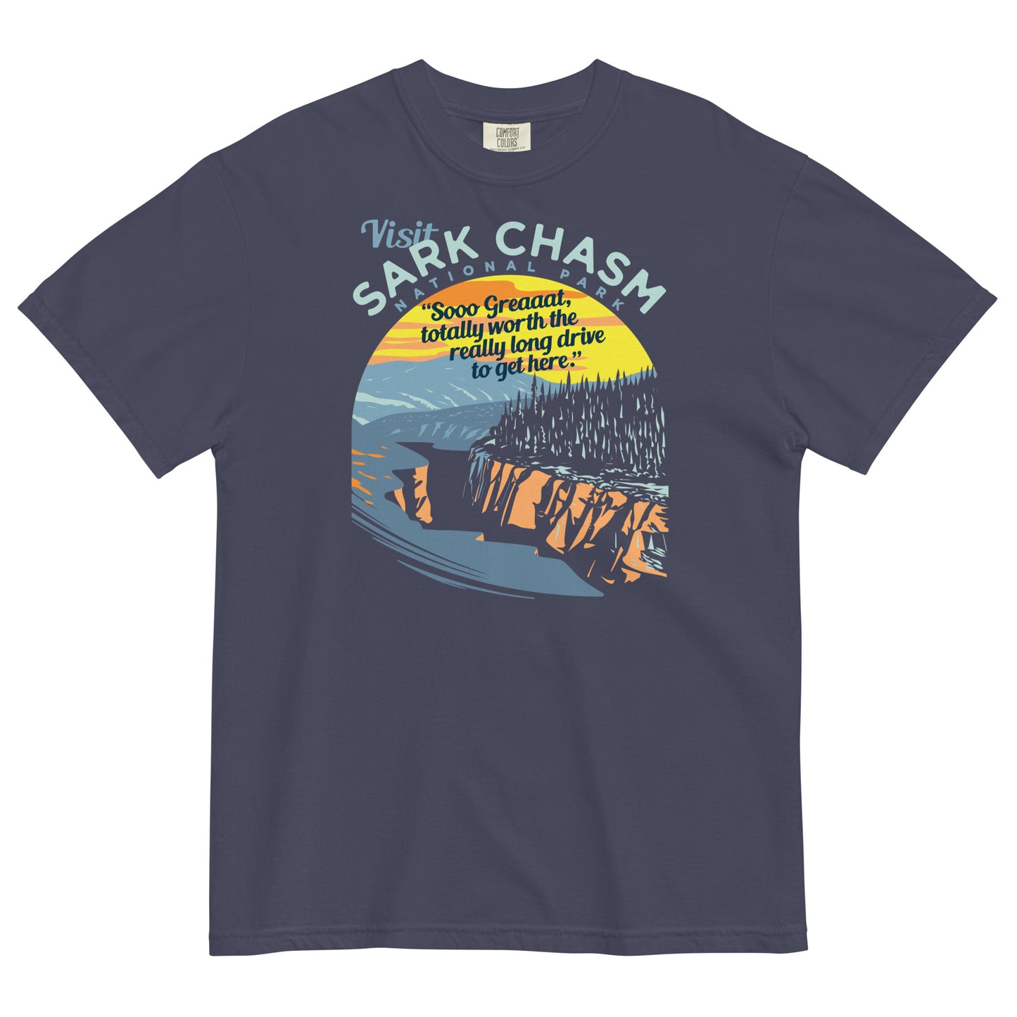 Visit Sark Chasm Men's Relaxed Fit Tee