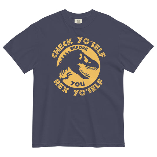 Check Yo'Self Before You Rex Yo'Self Men's Relaxed Fit Tee