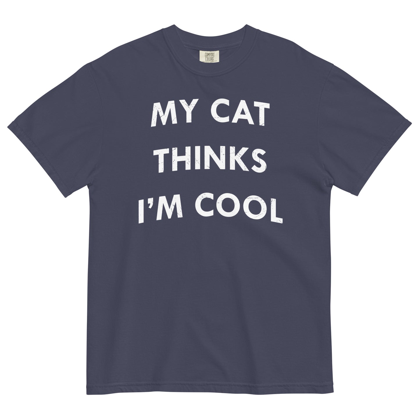 My Cat Thinks I'm Cool Men's Relaxed Fit Tee