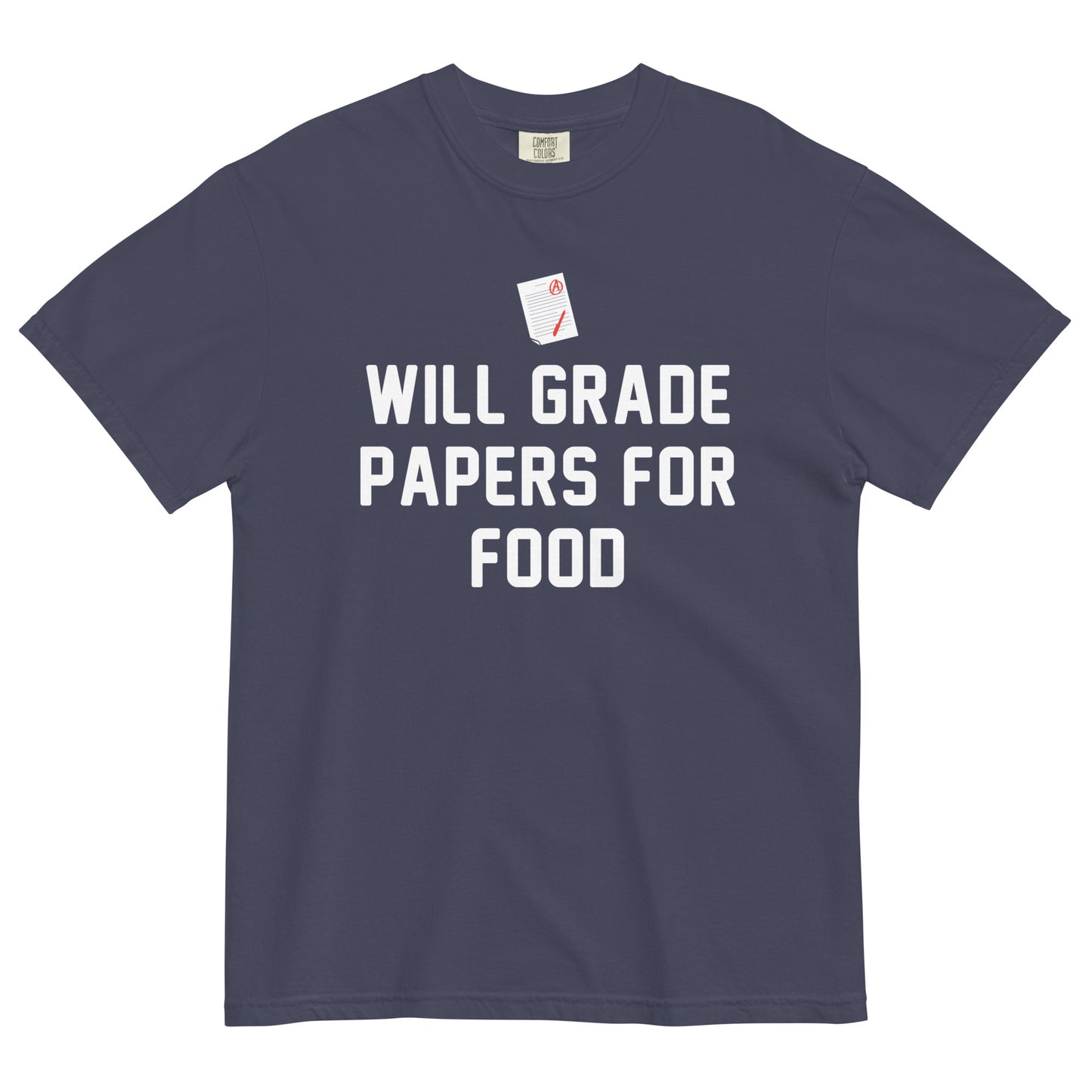 Will Grade Papers For Food Men's Relaxed Fit Tee