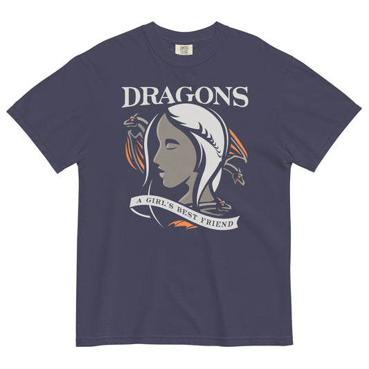 Dragons Are A Girl's Best Friend Men's Relaxed Fit Tee