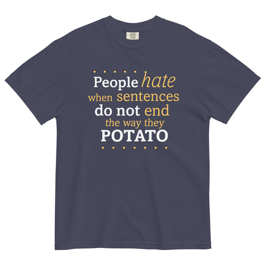 Sentences That End In Potato Men's Relaxed Fit Tee