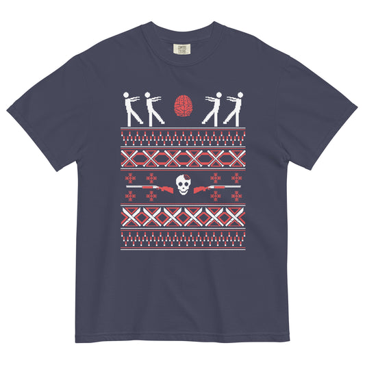 Zombie Christmas Sweater Men's Relaxed Fit Tee