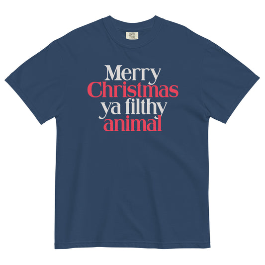 Merry Christmas Ya Filthy Animal Men's Relaxed Fit Tee