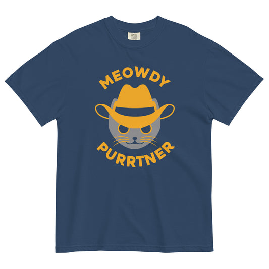 Meowdy Purrtner Men's Relaxed Fit Tee