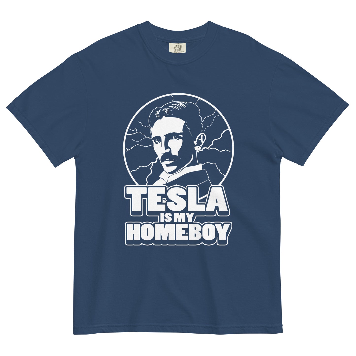 Tesla Is My Homeboy Men's Relaxed Fit Tee