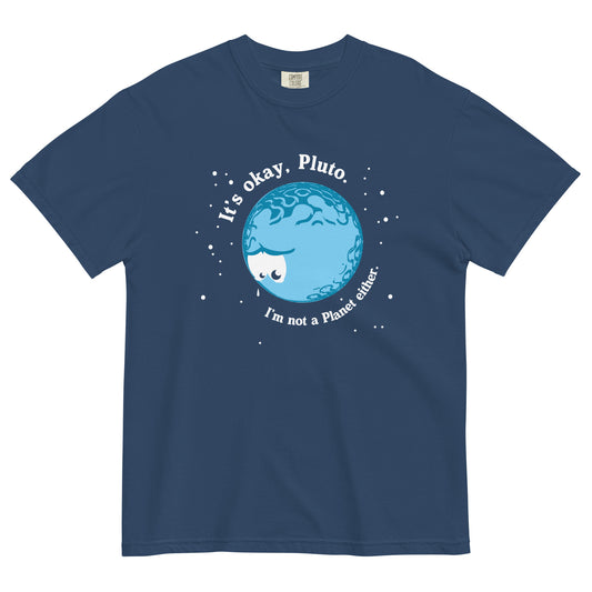 It's Okay Pluto Men's Relaxed Fit Tee