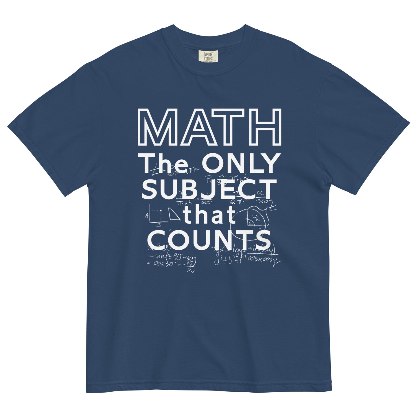 Math The Only Subject That Counts Men's Relaxed Fit Tee