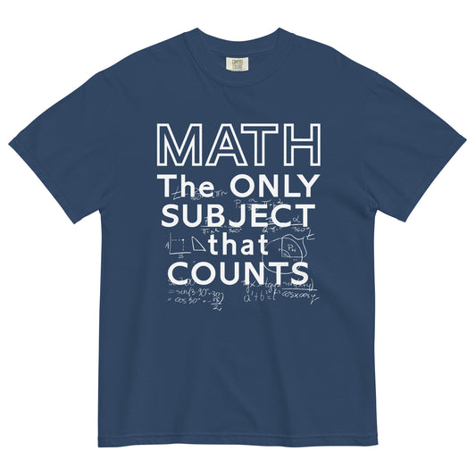 Math The Only Subject That Counts Men's Relaxed Fit Tee