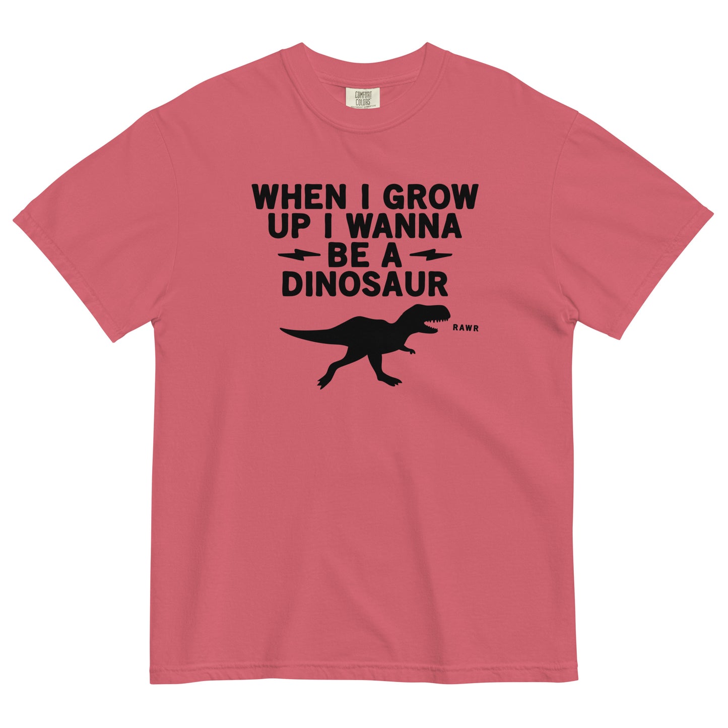 When I Grow Up I Wanna Be A Dinosaur Men's Relaxed Fit Tee
