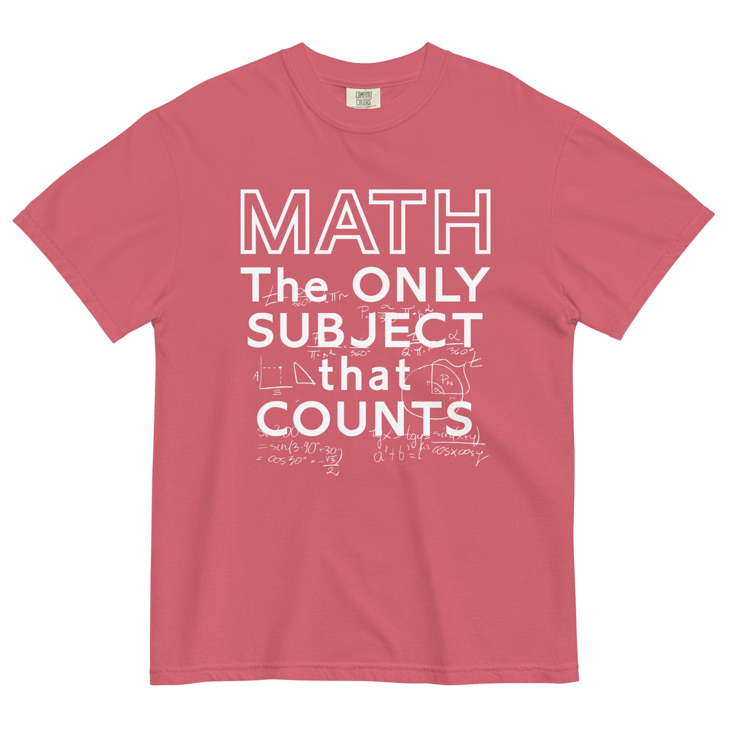 Math The Only Subject That Counts Men's Relaxed Fit Tee