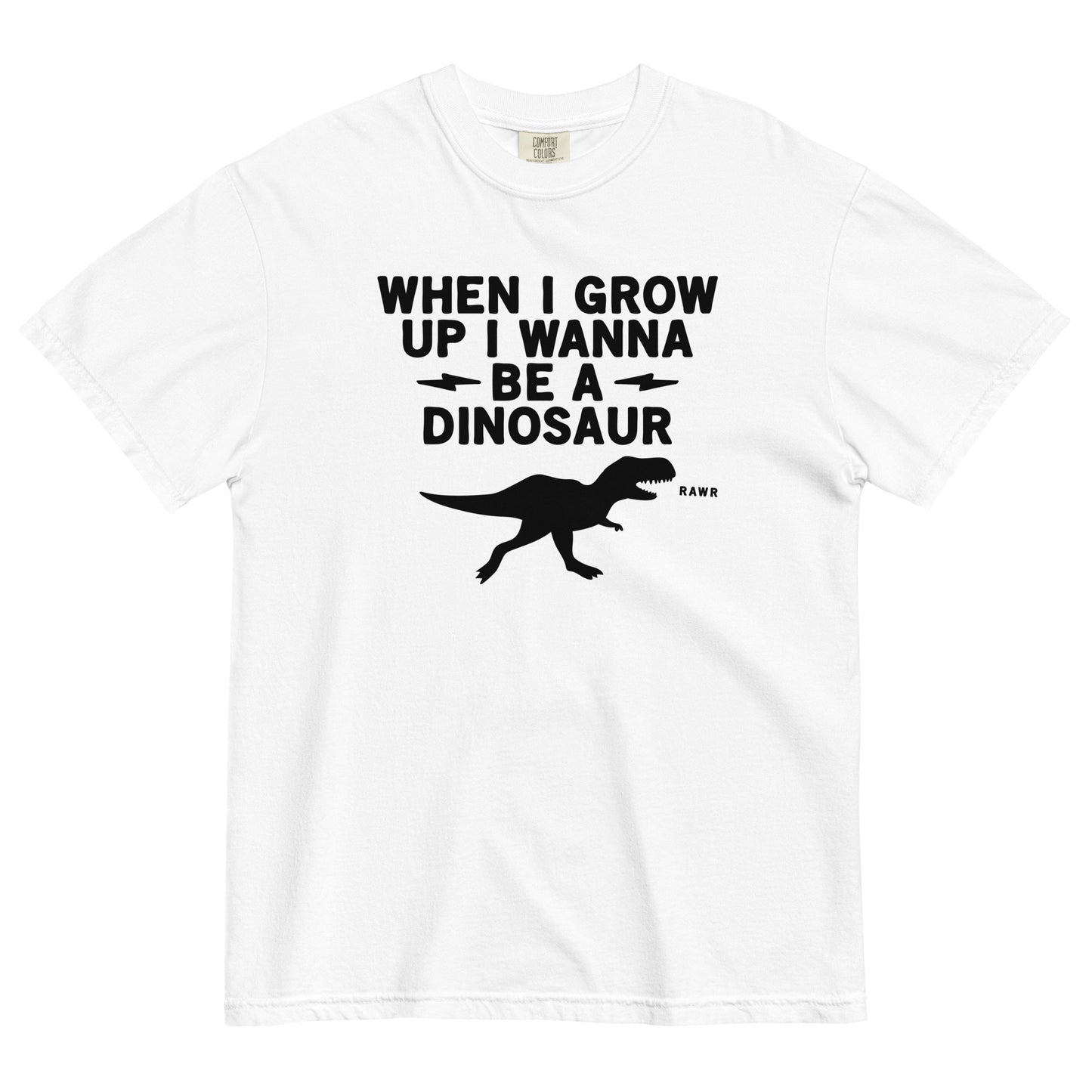 When I Grow Up I Wanna Be A Dinosaur Men's Relaxed Fit Tee