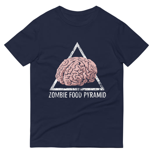 Zombie Food Pyramid Men's Signature Tee